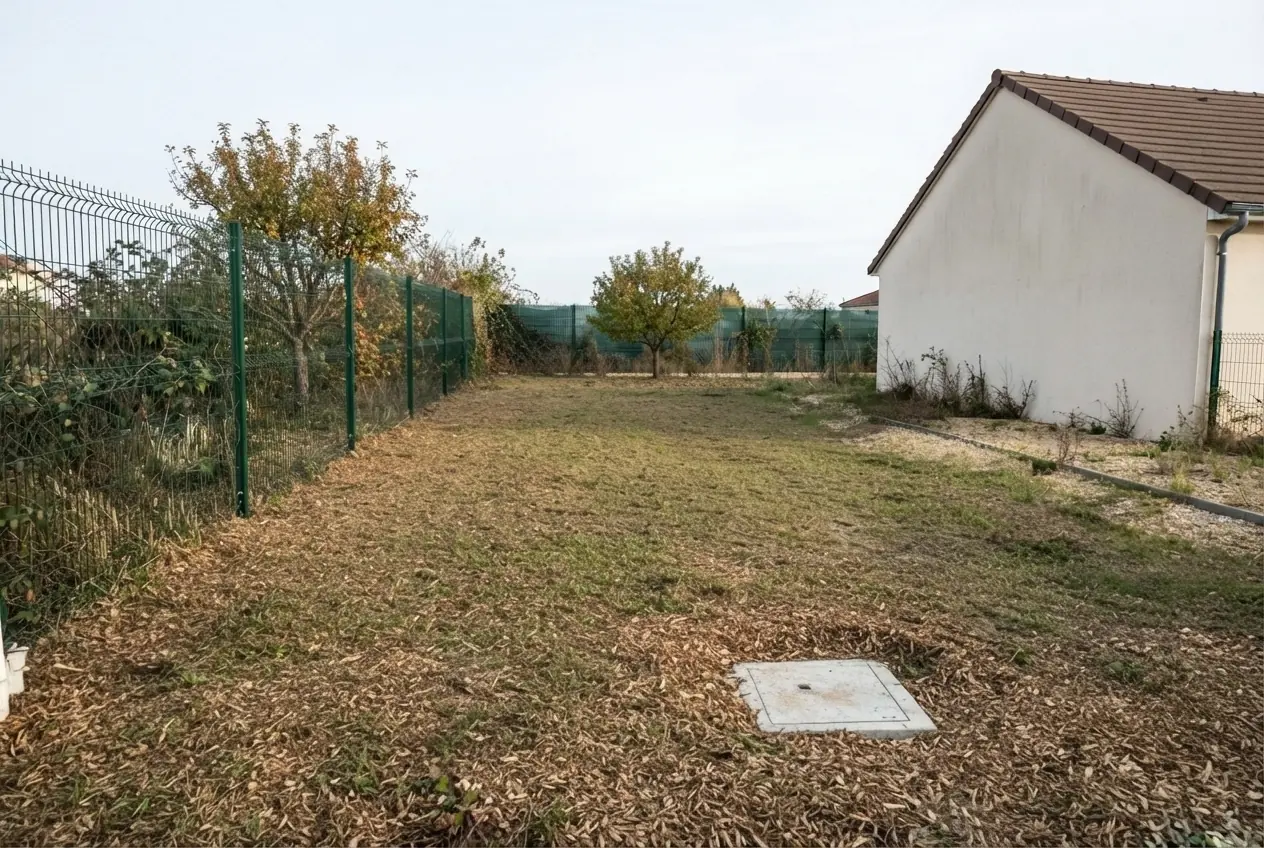 Parcelle nettoyée après broyage à Saint-Germain-du-Puy